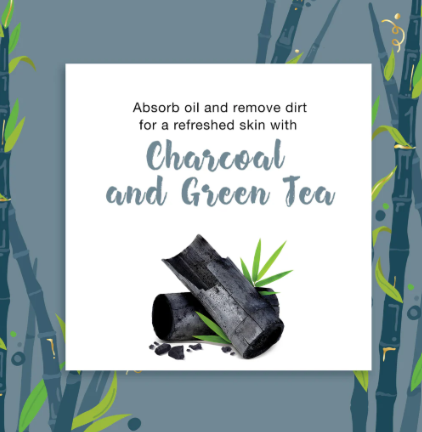 Detoxifying Charcoal & Green Tea Bamboo Sheet Mask 30ml