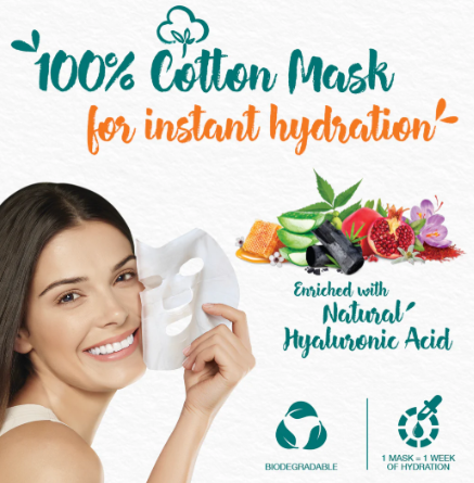 Detoxifying Charcoal & Green Tea Bamboo Sheet Mask 30ml