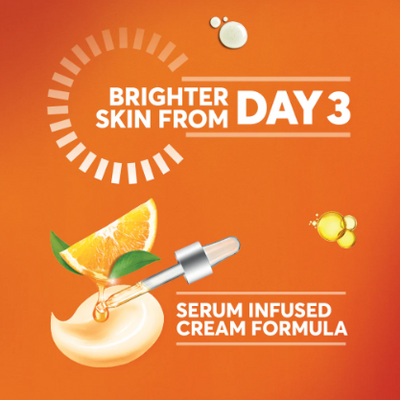 Brightening Vitamin C Orange Face Serum Infused Cream 50g