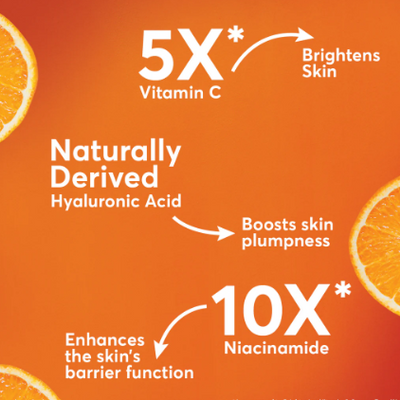 Brightening Vitamin C Orange Face Serum Infused Cream 50g