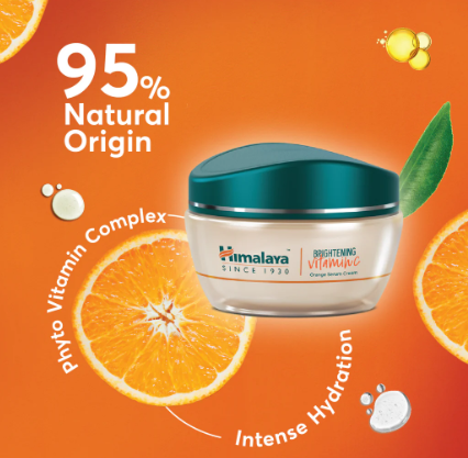 Brightening Vitamin C Orange Face Serum Infused Cream 50g