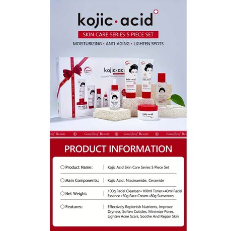 Acid Skin Care Series 5 Piece Set - GuanJing Beauty Kojic Acid Skin Care Series 5 Piece Set