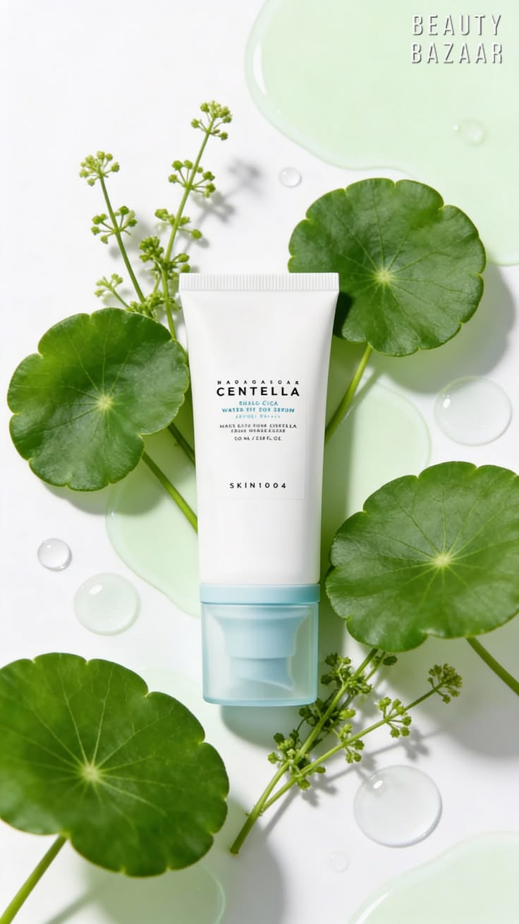 SKIN1004 Centella Water-Fit Sun Serum - Lightweight Moisturizing SPF Glow